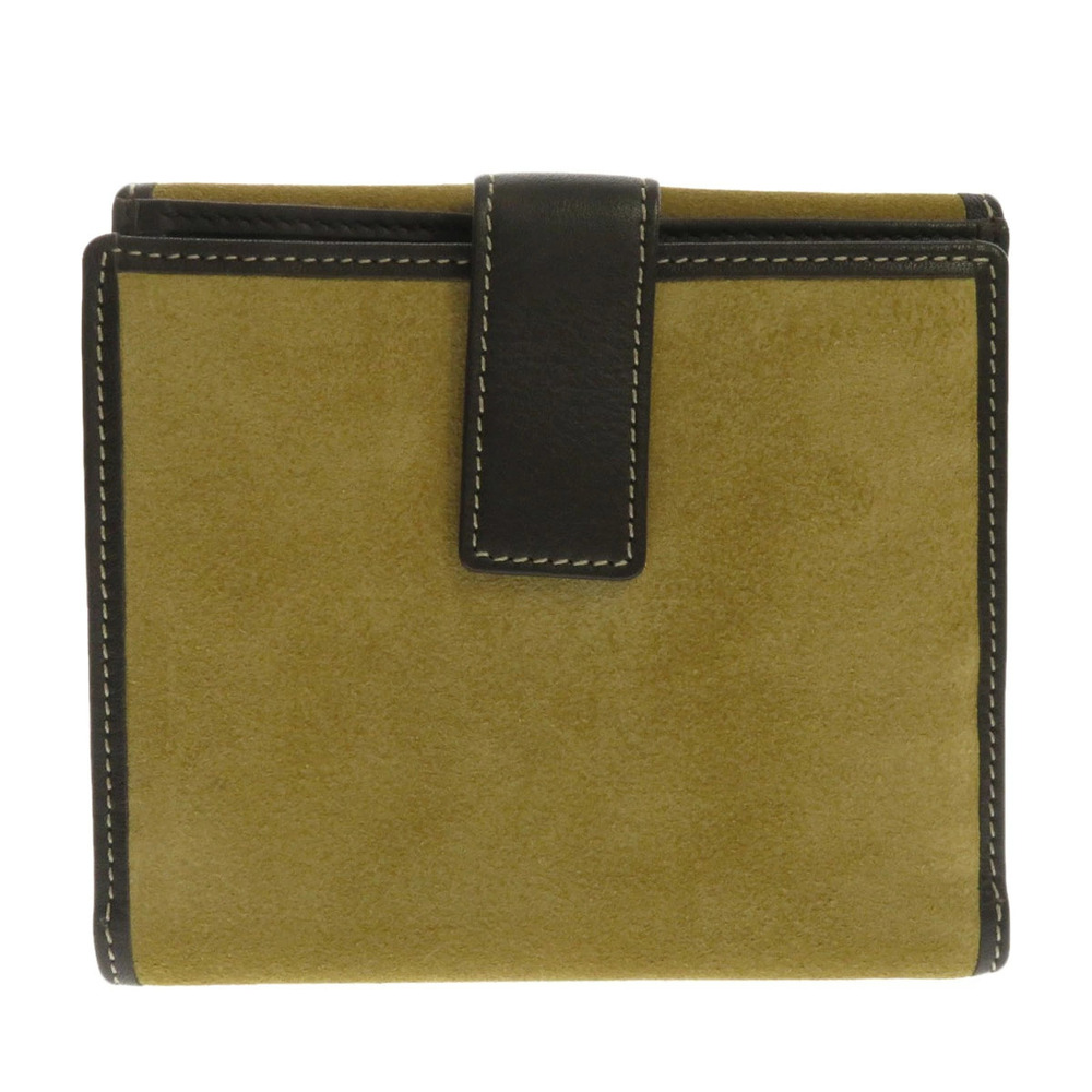 Loewe fold Anagram Wallet Bi Suede Black